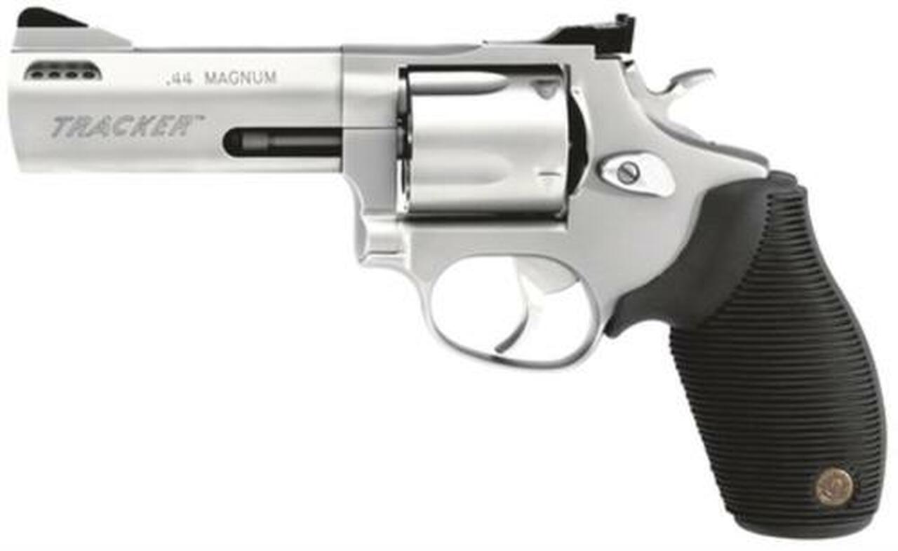 Image of Taurus 44 Tracker 44 RemMag 4" Barrel Adjustable Sights Ported Ribber Grip SS Finish 5rd