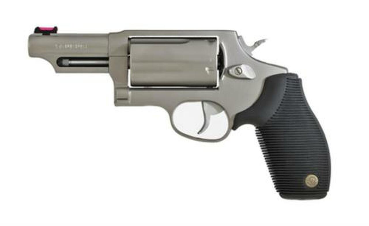 Image of Taurus Judge 45/410, Matte Stainless 410 Ga(2 1/2")/45 LC/3" Barrel/Fiber Optic Sight