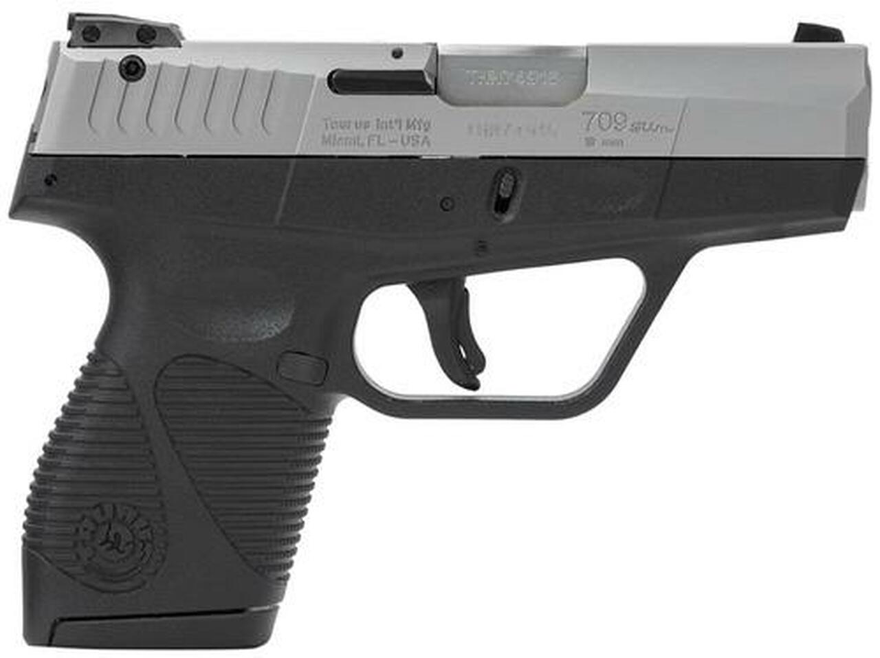 Image of Taurus 709 Slim Single/Double 9mm 3" Barrel, Black Polymer Grip Sta, 7rd