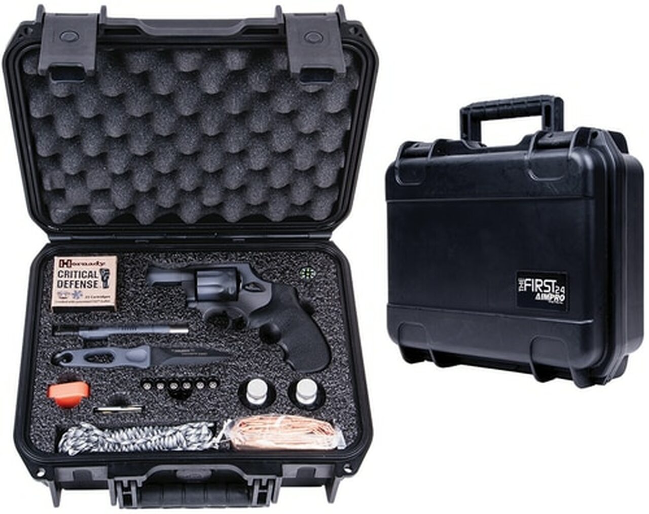 Image of Taurus First 24 617 Gun Survival Kit 357Mag, 2" Barrel, 7rd, Case