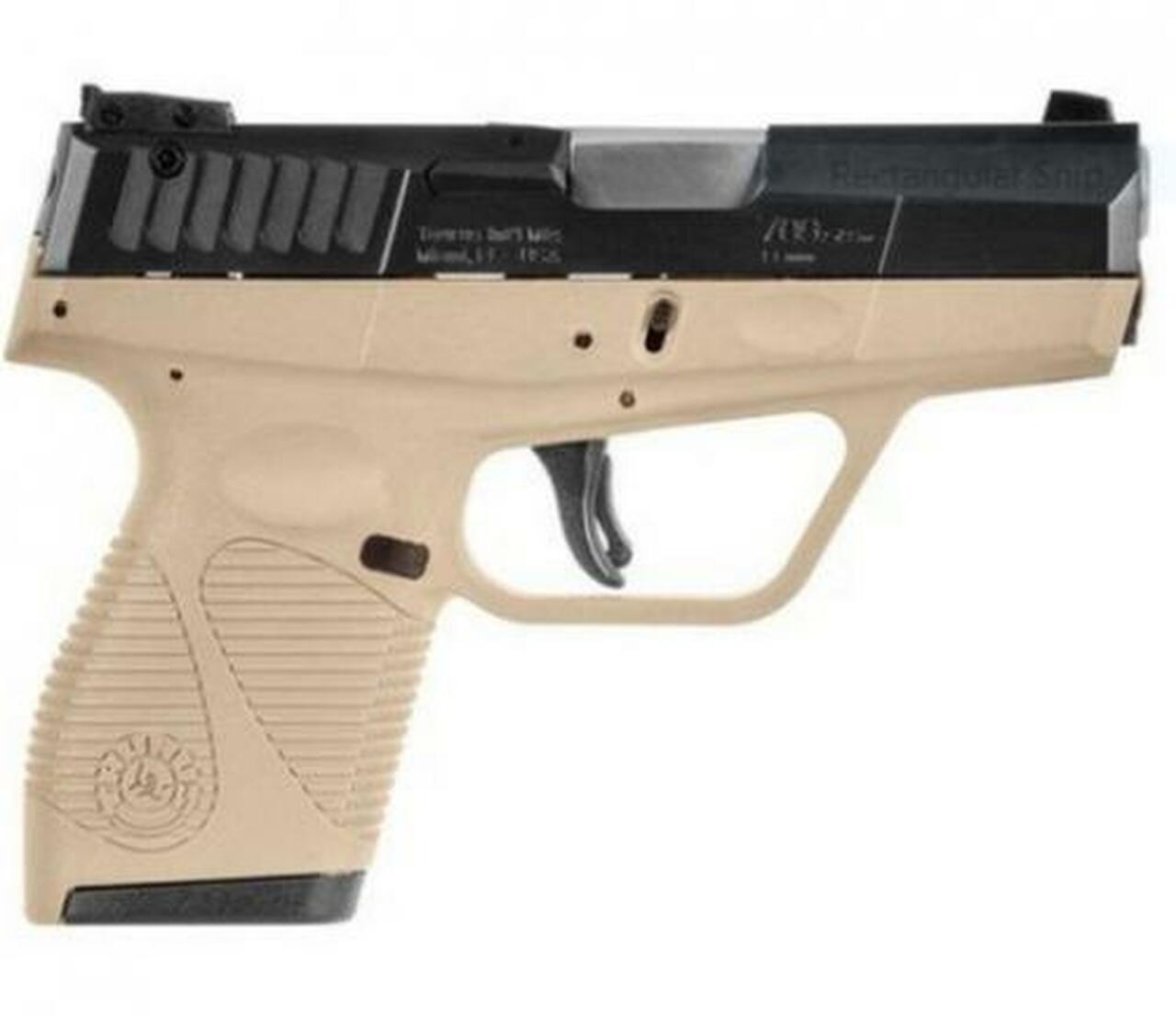 Image of Taurus 709 SLIM 9mm 3.2" Barrel Flat Dark Earth Polymer Grip Black Stainless Steel, 7rd