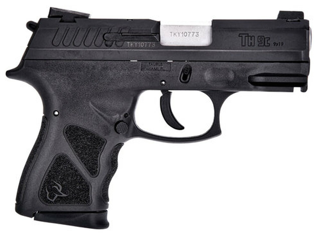 Image of Taurus TH9C Compact 9mm 3.54" Barrrel Black Polymer Grip 13rd Mag