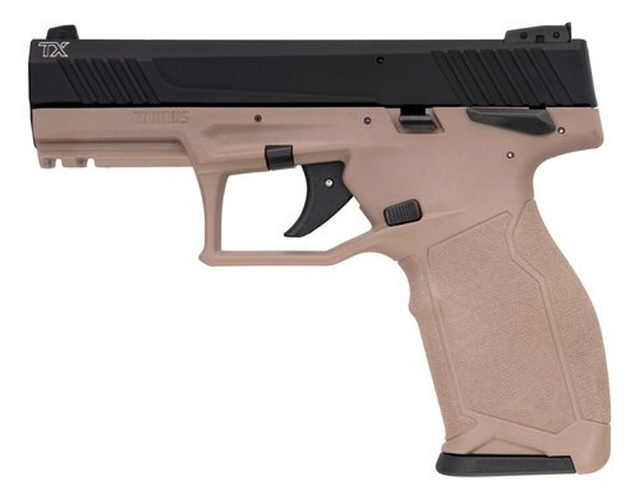 Image of Taurus TX22, .22 LR, 4" Barrel, 16rd, Threaded Barrel, Black Slide, Flat Dark Earth