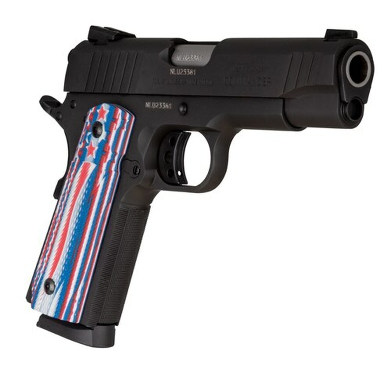 Image of Taurus 1911 Commander, 45 ACP, 4.25" Barrel, 8rd, VZ Stars And Strips Agressive Texture Grips