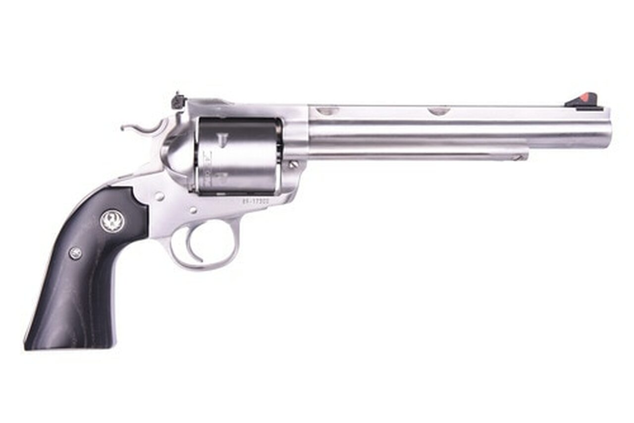 Image of Ruger Super Blackhawk Bisley Hunter 45 Colt 7.5" Barrel SS finish, Non Fluted Cylinder 6 Round