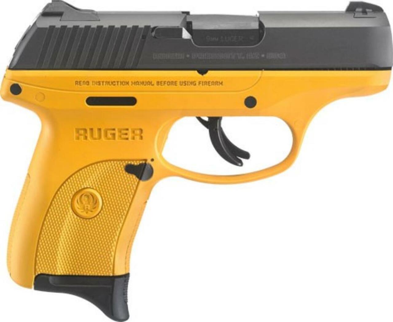 Image of Ruger LC9s 9mm 3.5" Barrel Contractor Yellow Cerakote Frame 7rd Mag