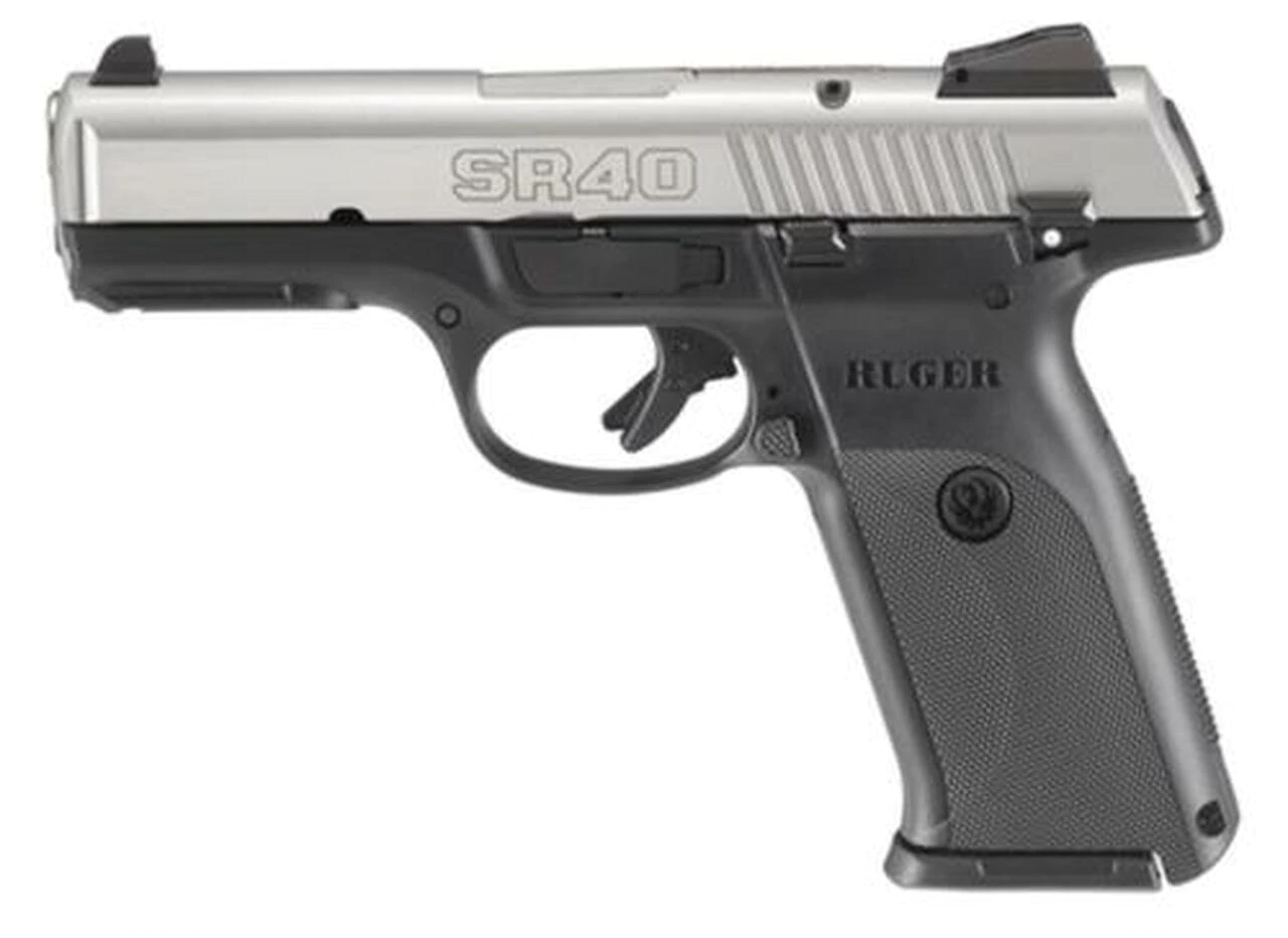 Image of Ruger SR40 40SW, Stainless Slide, 15RD Mag