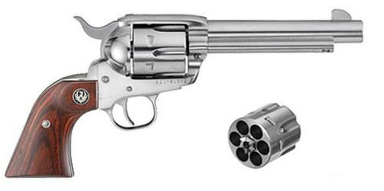 Image of Ruger Vaquero Convertible 45LC/45 ACP 5.5" Barrel, 2 Cylinders