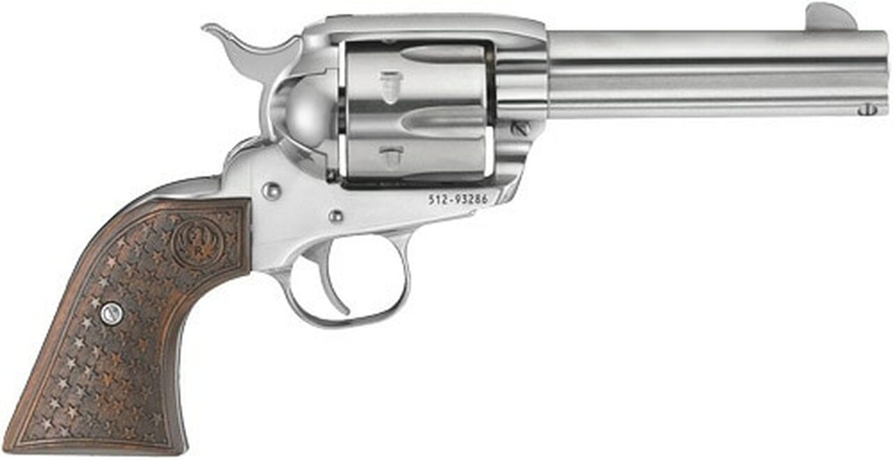 Image of Ruger Vaquero TALO Fastdraw SAA 357 Mag/38 Special, 4 5/8" Barrel, Stainless Steel, Short Spur Hammer