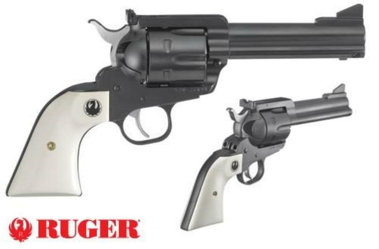 Image of Ruger Blackhawk Flattop 45LC/45 ACP, 4 5/8" Barrel Ivory Grips, Adjustable Sights