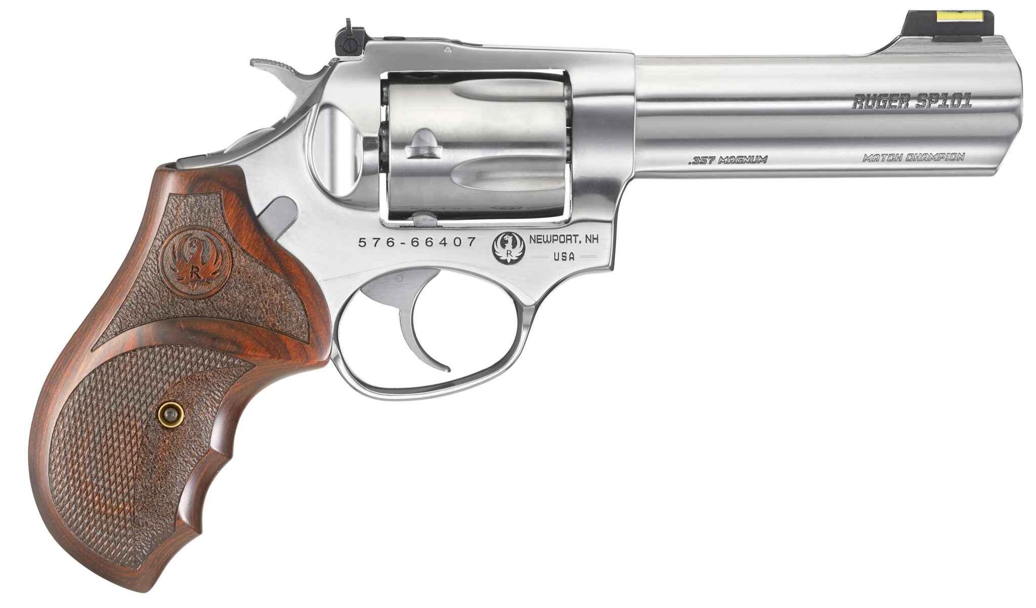 Image of Ruger SP101 Match Champion .357 Magnum/.38 Special 4" SS Barrel Fiber Optic Front Sight 5 Round