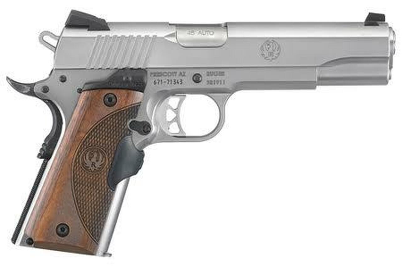 Image of Ruger SR1911 45 ACP 5" Barrel Crimson Trace Lasergrip 7rd and 8rd Mags