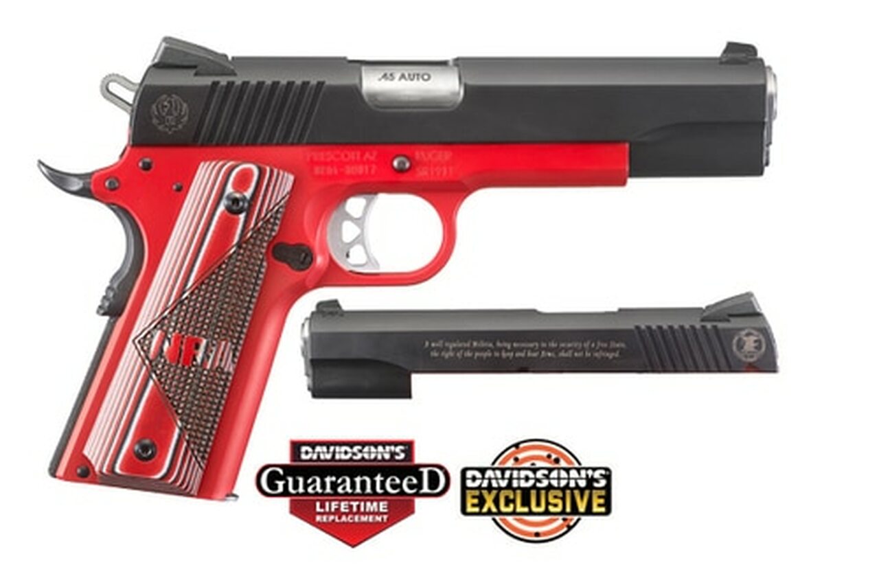 Image of Ruger SR1911 NRA Special Edition 45 ACP 5" Barrel Black Nitride Slide with NRA Logo 7rd & 8rd Mag