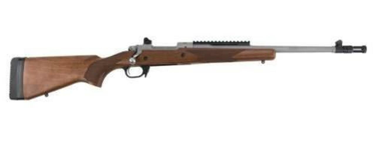 Image of Ruger Scout Gunsite .308 Win, 16" Barrel, Stainless Steel, Walnut Stock, 10rd Mag