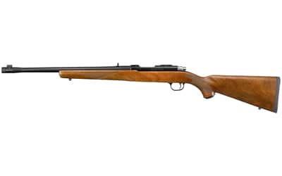 Image of Ruger 77 44 Magnum, 18.5" Threaded Barrel, 11/16X24 Threads, Blued Finish, Walnut Stock, Adjustable Rear Sight, Bead Front Sight, 4rd