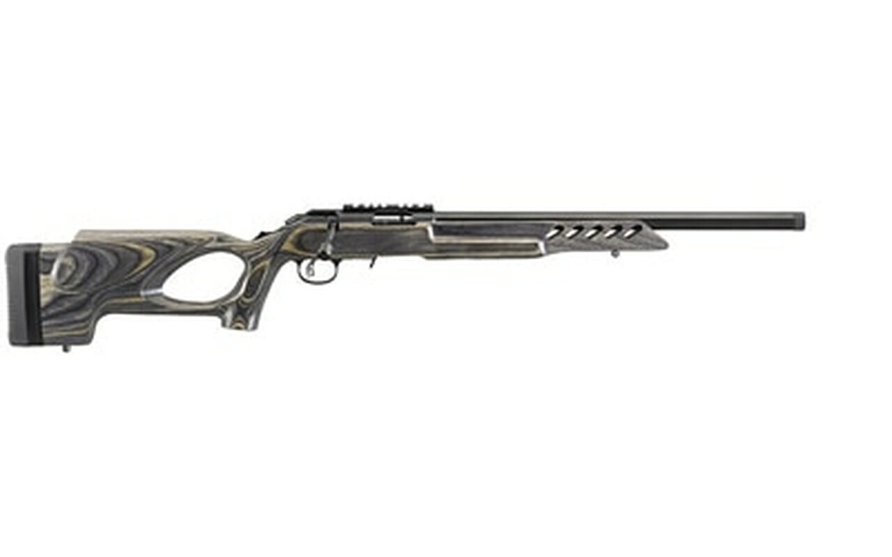 Image of Ruger American Rimfire Target 22LR 18" Threaded Target Barrel,Thumbhole Stock,10Rd Mag, Picatinny Scope Base