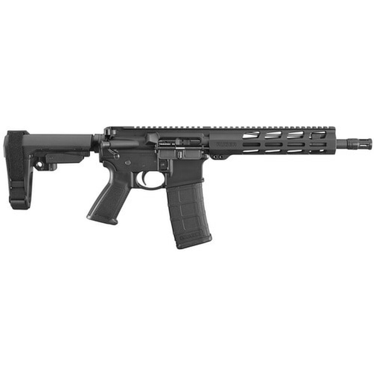 Image of Ruger AR-556 AR-15 Pistol 223/556mm, 10.5" Barrel, Black, SBA3 Brace, 30rd, Used as New