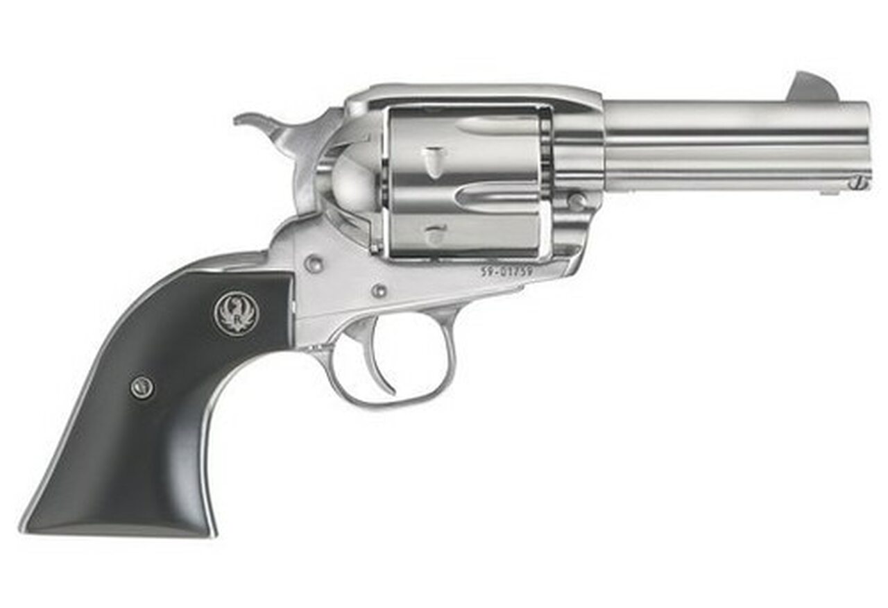 Image of Ruger Vaquero Shorty Pack Gun .44 Magnum/44 Spec, 3.75" Barrel, Stainless Steel Frame, Wood Grip, 6 Shot