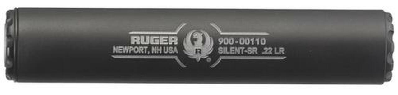 Image of Ruger Silent-SR 22LR Silencer Titanium 1/2x28 Black Cerakote Finish