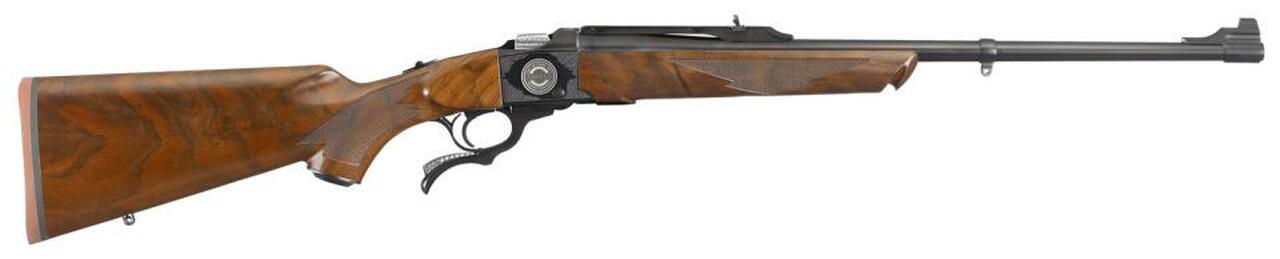 Image of Ruger #1 50th Anniversary, Single Shot 308 Win, 22" Barrel, Satin Blued Finish, Walnut Stock, 7 Pounds, Limited Edition