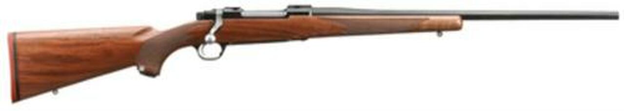 Image of Ruger M77 Hawkeye Standard .223 Remington 22 Inch Satin Blue Finish Barrel American Walnut Stock No Sights 5 Rounds