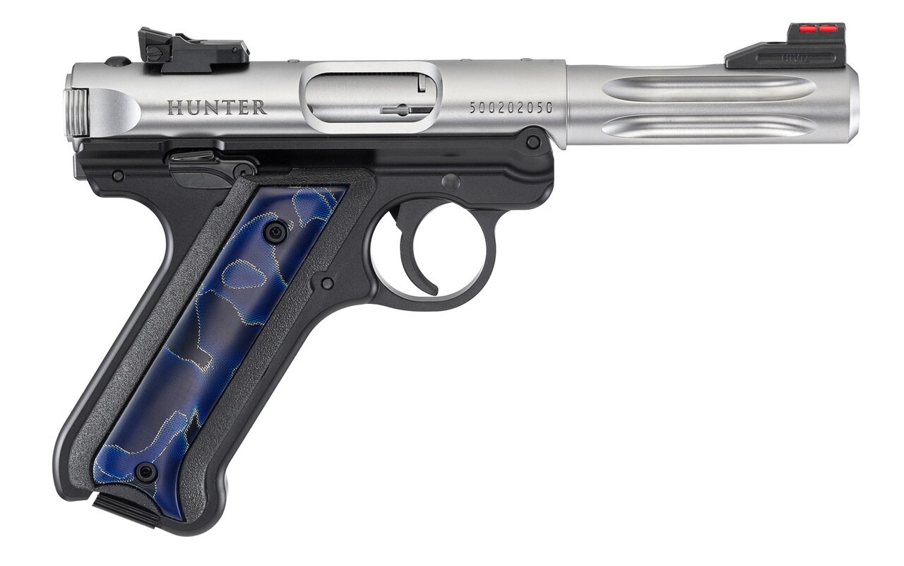 Image of Ruger MKIV Hunter Raffir Grip TALO Edition .22 LR, 4.5" Barrel, 10rd Mag, Stainless, Limited Edition 1 of 1000