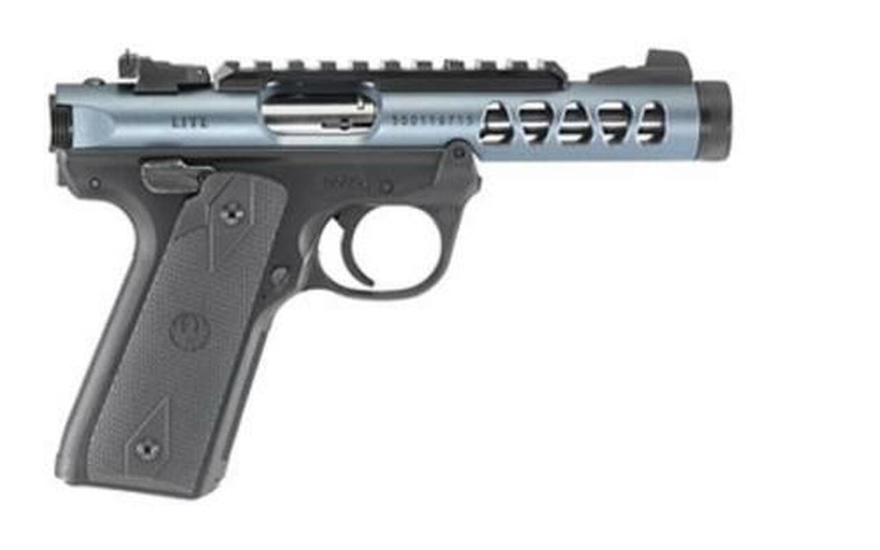 Image of Ruger Mark IV 22/45, 22LR, 4.4" Threaded Barrel, Diamond Gray Anodized, 10rd Mag