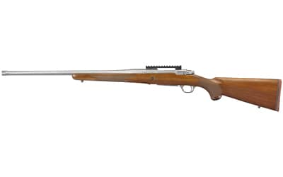 Image of Ruger Hawkeye Hunter 204 Ruger, 24" Free Floated Cold Hammer Forged Barrel, 1/2X28 Threads, Satin Stainless Finish, Walnut Stock, LC6 Trigger, 5rd