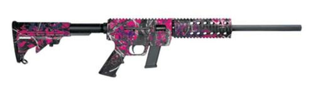 Image of Just Right Carbine 45 ACP 16.25" Threaded Barrel Collapsible Stock Muddy Girl Finish 13 Round Glock Magazine