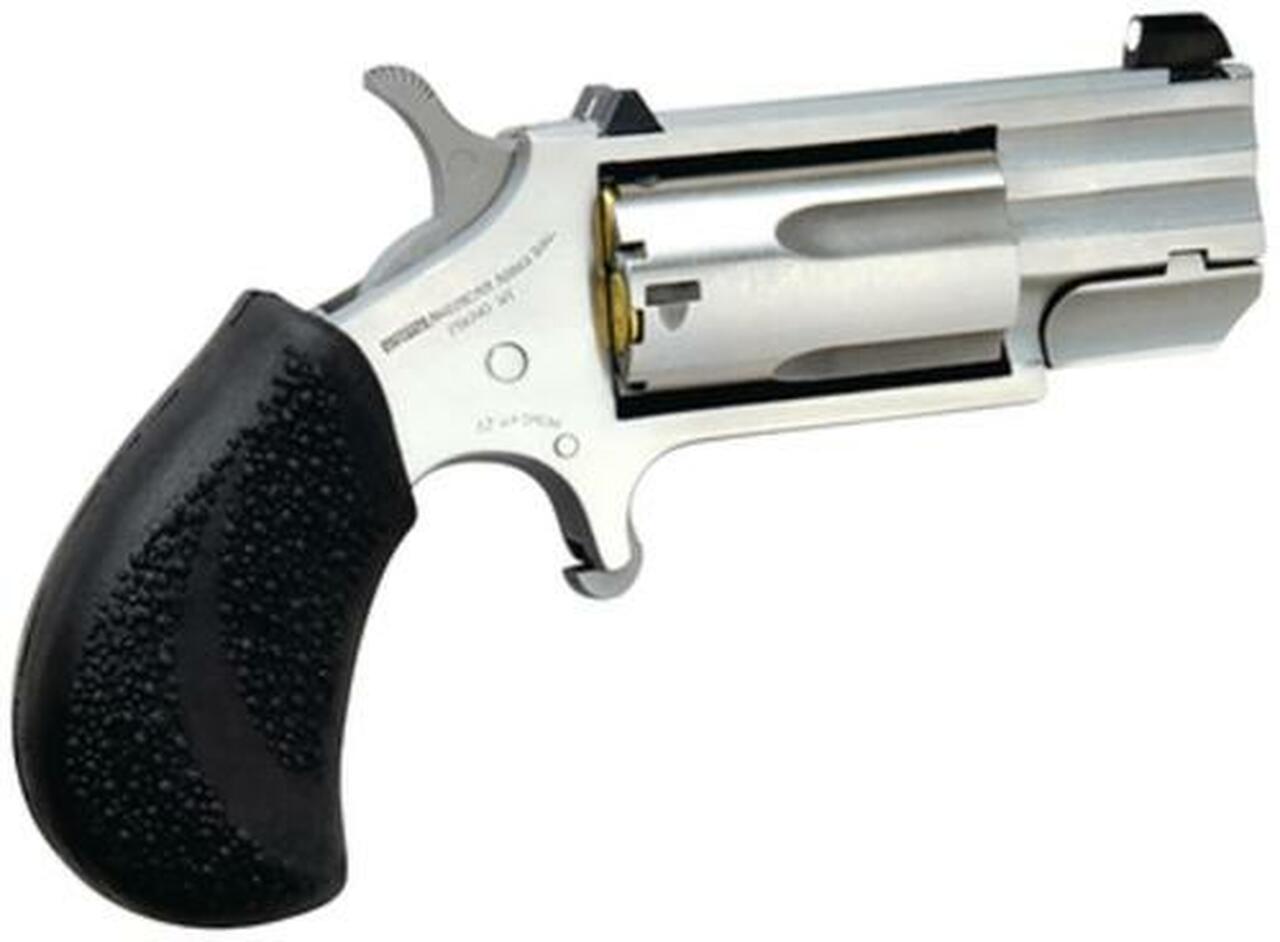 Image of North American Arms NAA PUG 22 Magnum, 1" Heavy Barrel/White Dot Sights & Rubber Grip