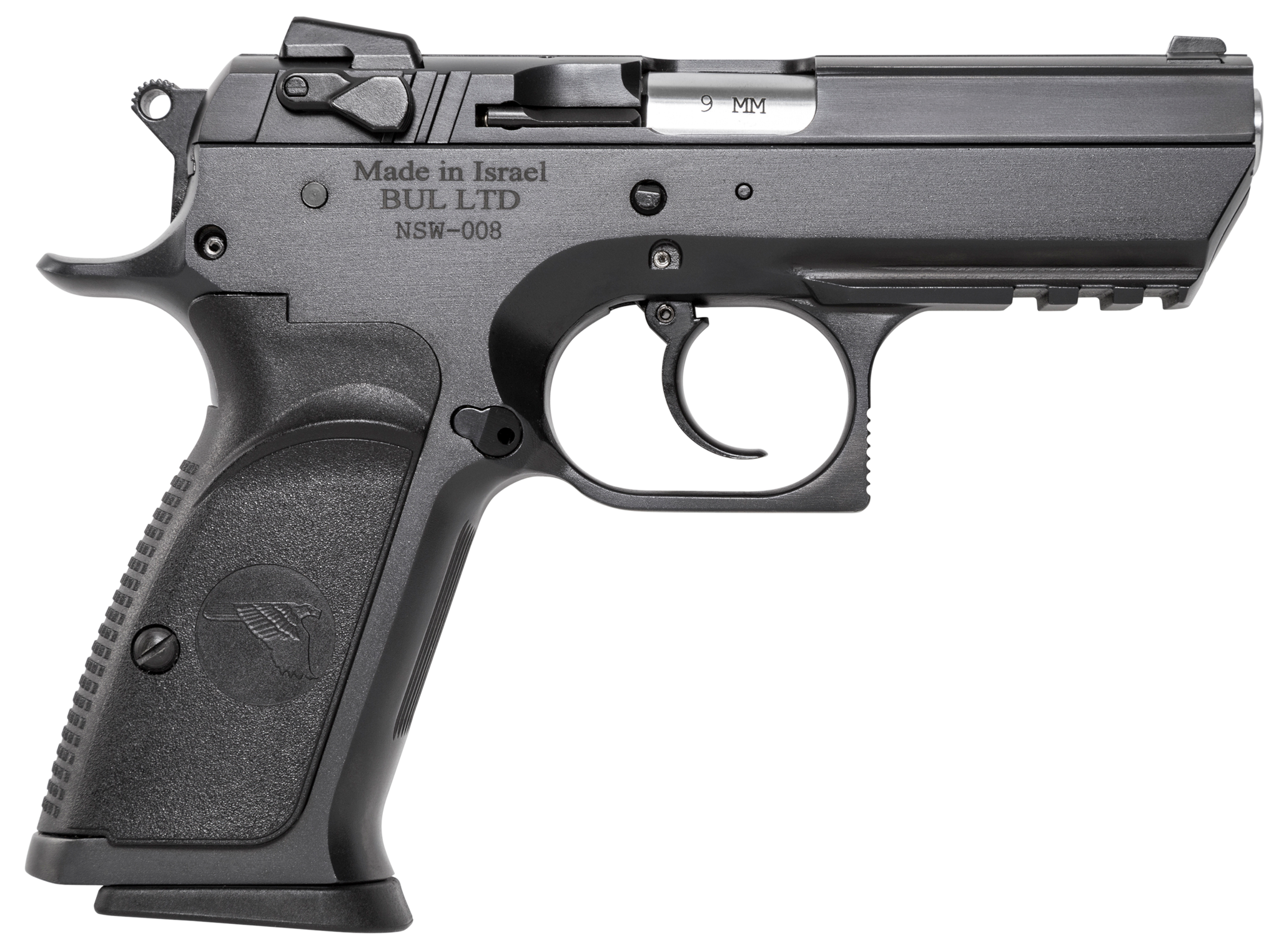 Image of Magnum Research Baby Desert Eagle III Semi-Compact 9mm 3.85" Barrel Three-Dot Sights 16rd Mag
