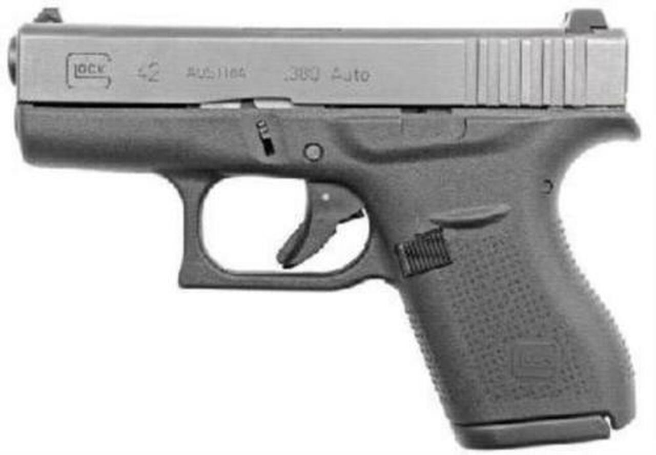 Image of Glock G42 380 ACP 3.25" Barrel, Black, 6rd, NO FACTORY BOX