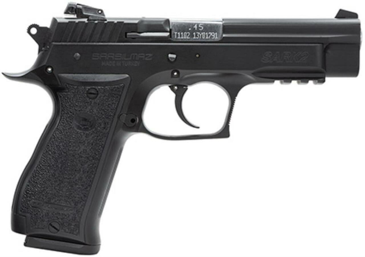 Image of EAA Sarsilmaz SAR K2 45ACP Black, Adjustable Sights, Rail, 14 Rd Mag