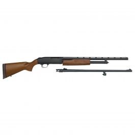 Image of Mossberg 500 Youth Bantam Field/Deer Combo 22"/24" 20 Gauge Shotgun 3" Pump, Wood - 54188