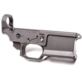 Image of Sharps Bros LIVEWIRE Stripped Lower Receiver, Hard Coated Anodized Black - SBLR08