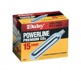 Image of Daisy Outdoor Products Powerline Premium CO2 Cylinder, 12 g, 15/pack - 7015