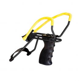 Image of Daisy Outdoor Products Slingshot w/ Pistol Grip, Black/Yellow - P51