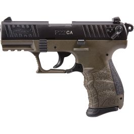 Image of Walther P22 CA .22lr Pistol, Military OD Green - 5120338