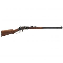 Image of Winchester 1873 Sporter Octagon Pistol Grip Color Case Hardened .45 Colt Lever Action Rifle, Satin Oil - 534228141
