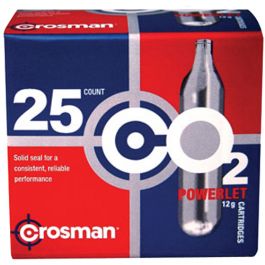 Image of Crosman 12 g CO2 Powerlet Cartridge, 25/pack - 2311