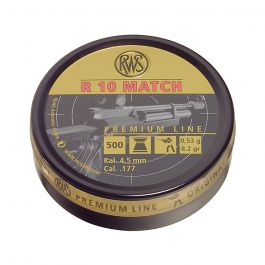 Image of Umarex RWS R10 Match Plus .177 8.2 gr Wadcutter Pellet, 500/Tin - 2315014