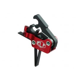 Image of Elftmann Tactical Drop-in Straight Service Trigger for Mil-Spec AR-15 Rifle, Black/Red - SERVICE-S