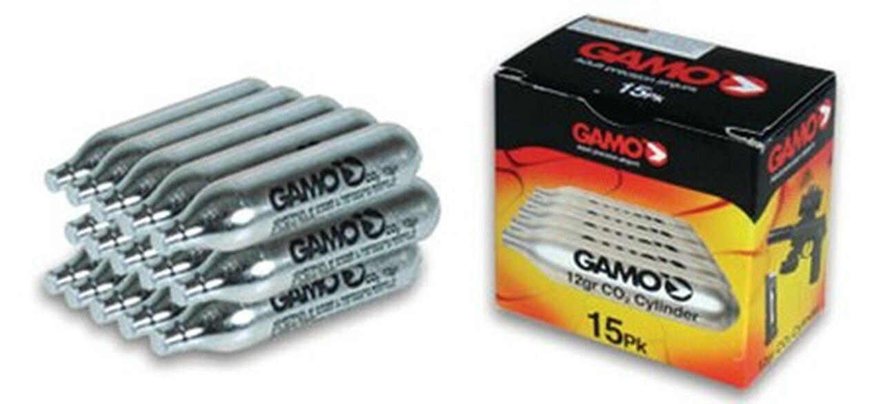 Image of Gamo CO2 Cartridges, 12 Gram, 15 Pack