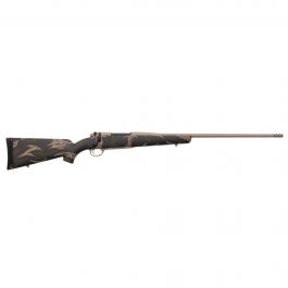Image of Weatherby Mark V Backcountry .257 Weatherby Mag Bolt Action LH Rifle, Green and Tan Sponge Pattern Accent - MBC01N257WL8B