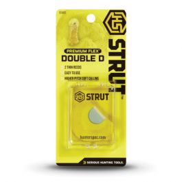 Image of Hunter's Specialties H.S Strut Double D, Premium Flex Diaphragm Turkey Call, Yellow/White - 05905