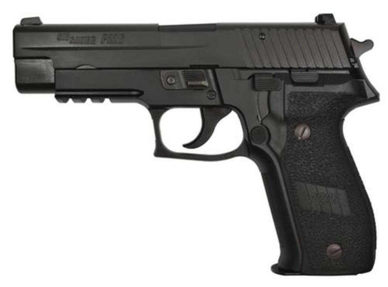 Image of Sig P226 9MM 4.4In Nitron Black Da/Sa Siglite E2 Grip (2) 10Rd Steel MAG CA Compliant