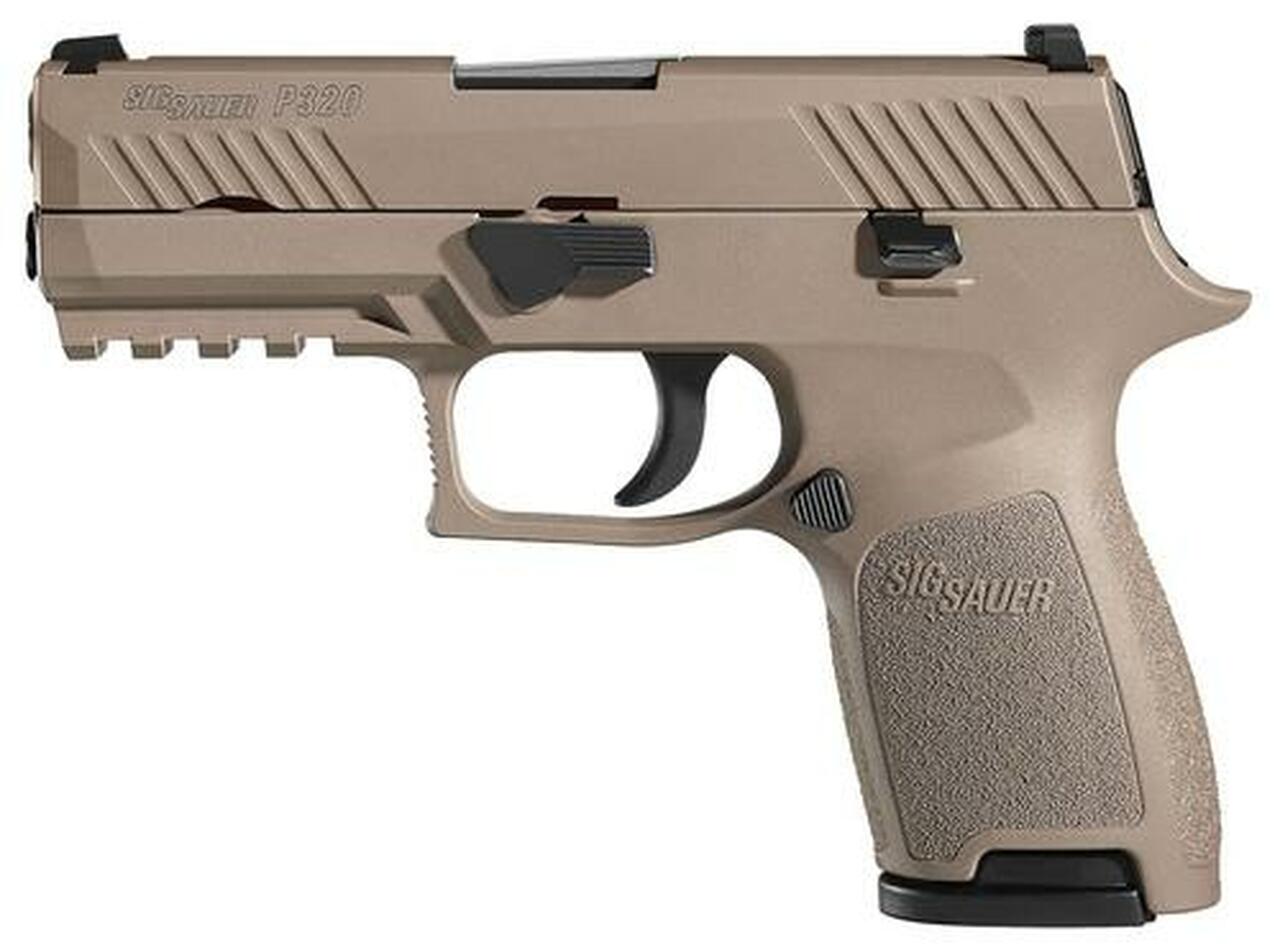 Image of Sig P320 Compact .357 Sig, 3.9", Flat Dark Earth PVD Stainless, 4 Point Safety, 2x10rd Mags