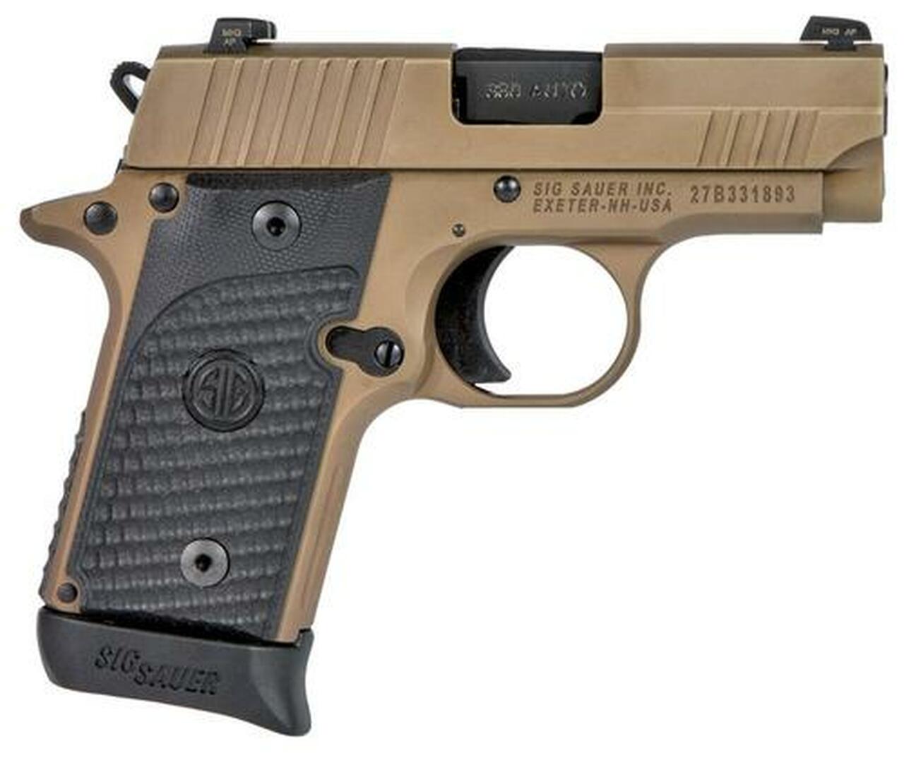 Image of Sig P238 Emperor Scorpion, .380 ACP, 2.7", G10 Grips, FDE, 6/7 rd