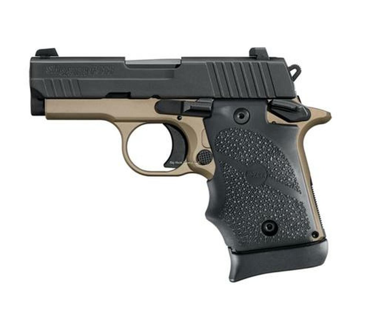 Image of Sig P938 Semi Auto Pistol 9mm, 3" Barrel, Desert Hogue Grip, 7rd Mag