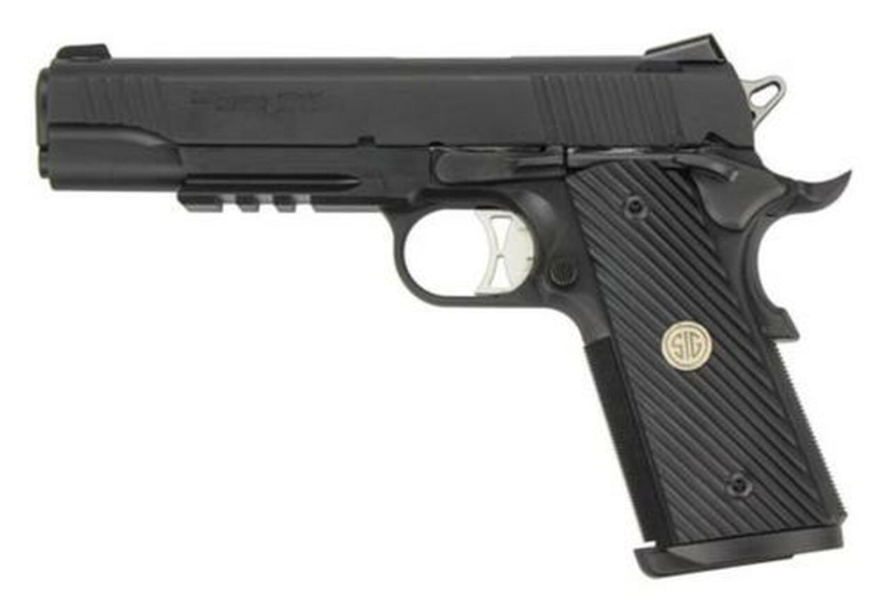 Image of Sig 1911 TacOps, 9mm, 5" Barrel, SS Magwell, Ambi Safety, Rail, (4) 9rd Mags